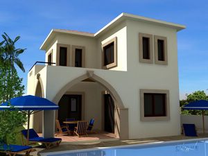 3 Bed Detached Villas Protaras With Optional Pool